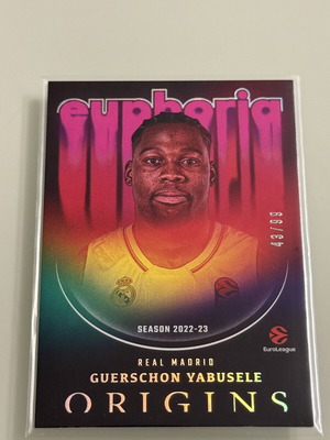2025-26 Panini Origins Euroleague Guerschon Yabusele /99 Euphoria Real Madrid card new
