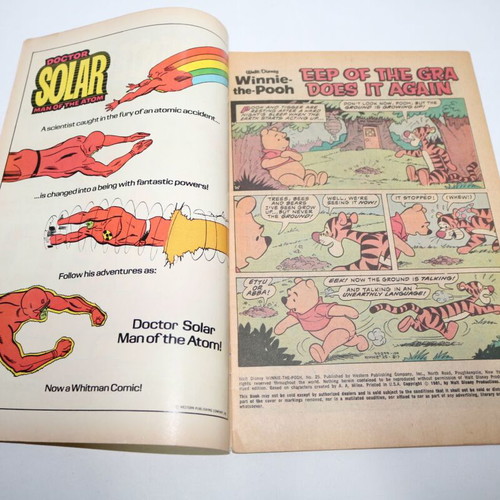 Winnie the Pooh comic used, vintage Walt Disney
