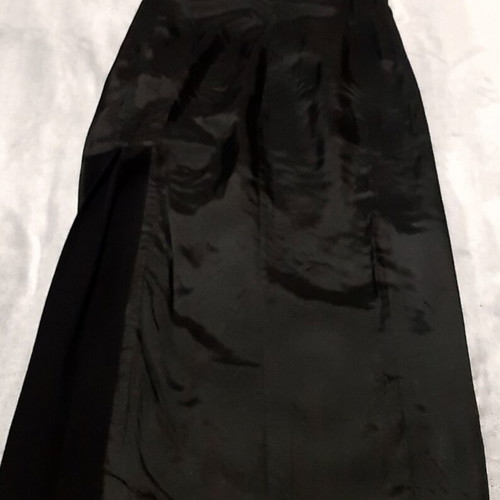 Anna Ryska Glamour Long Evening Dress Large 40 Black cool wool like new
