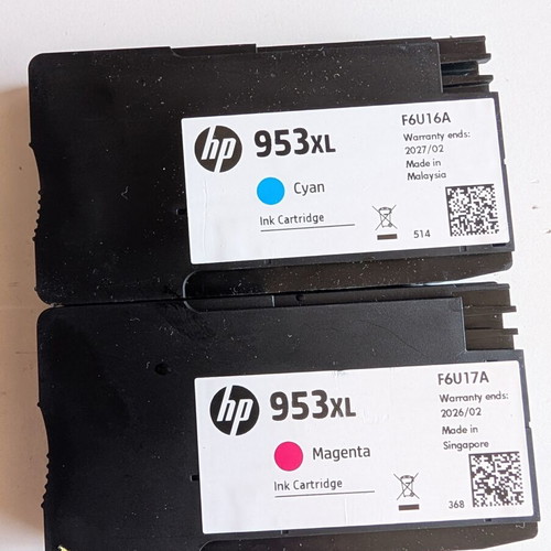 HP 953 XL Ink Cartridges Pack of 6, new