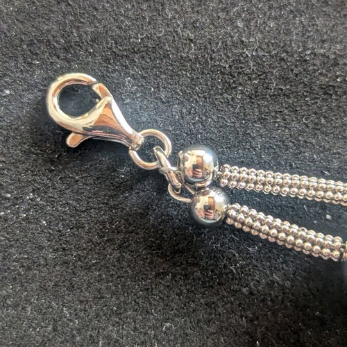 Oxette bracelet new, silver plated with platinum finish