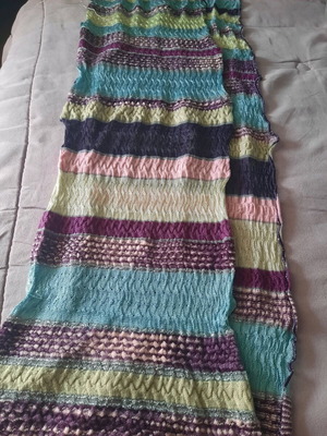 Missoni scarf like new, multicolor with silver thread