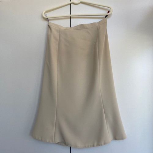 Vintage Y2K cream beige skirt suit set, mermaid style