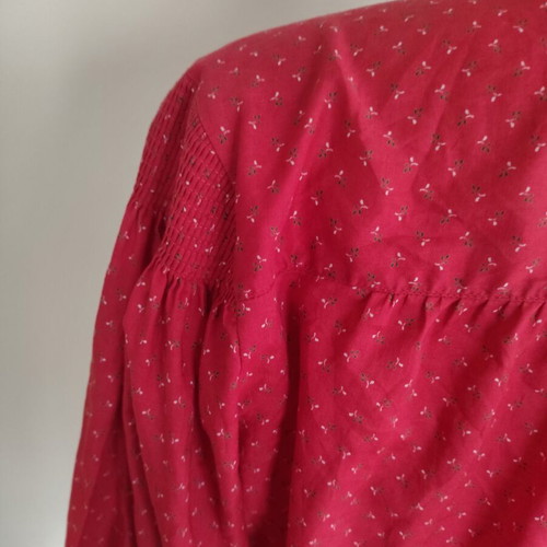 Original Distler lightweight cotton shirt with floral pattern like new, M/L