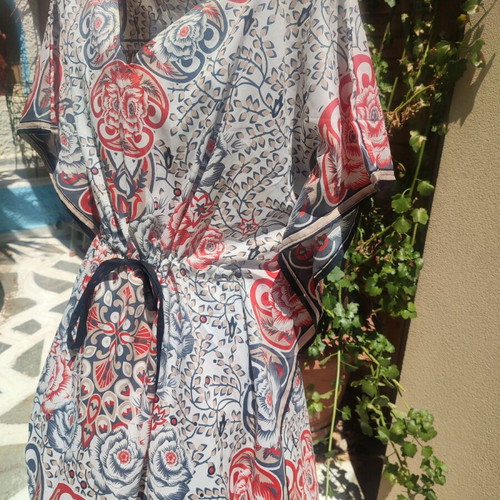 Caftan 100% Viscose colorful one size new