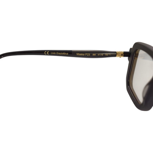 Kuboraum Maske P23 BM sunglasses black matte geometric Livio Graziottin