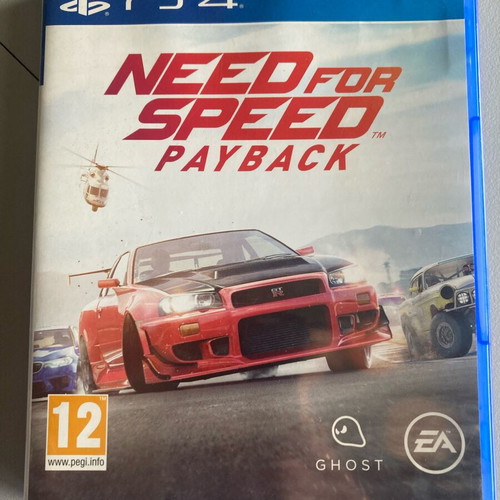 Need for Speed Payback PS4 game like new, complete with case