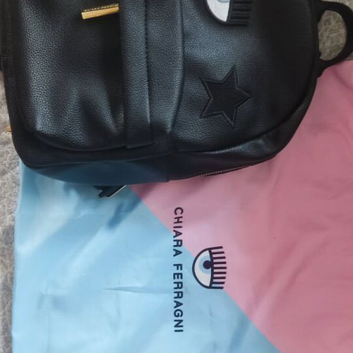 Chiara Ferragni Backpack like new, black and white