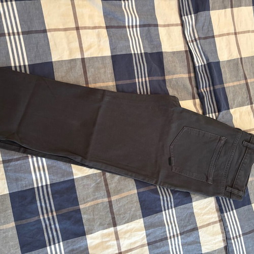 Zara pants no 31 grey elastic velvet fabric new