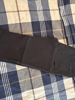 Zara pants no 31 grey elastic velvet fabric new
