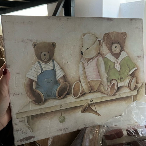 Children's large frame new with teddy bears