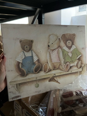 Children's large frame new with teddy bears