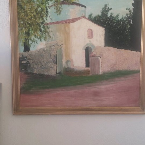 Relief painting with acrylics 66x85 cm like new