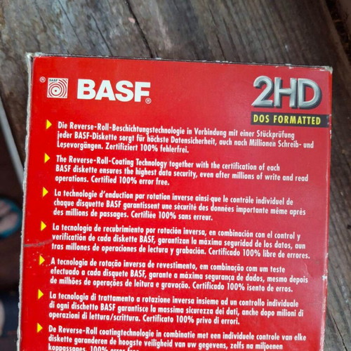 BASF 2HD Emtec 3.5-inch floppy disks new, pack of 10, DOS formatted