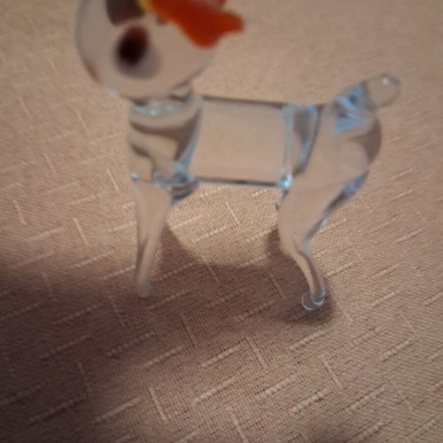 Mourano style glass deer miniature, like new, 3×5 cm