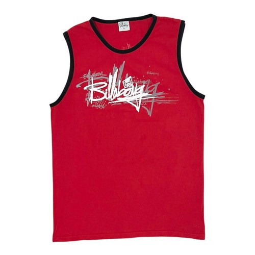 Billabong 1990s original men's tank top, red