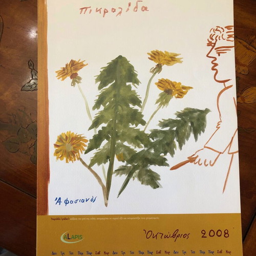 Collectible 2008 calendar with paintings by Alekos Fasianos like new