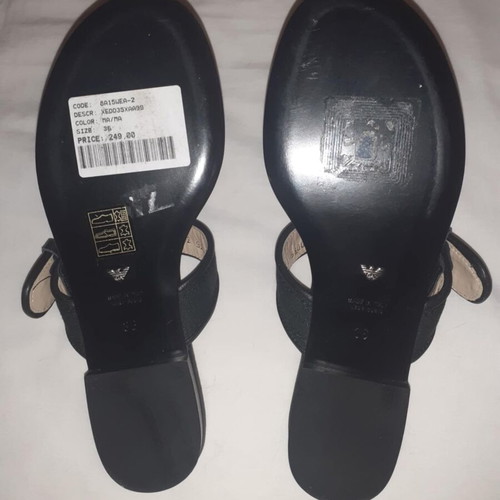 Emporio Armani sandals new, black, size 36