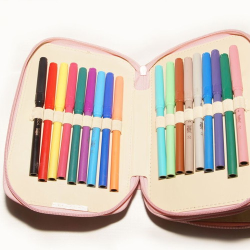 Lyc-Sac pencil case used with markers and wallet