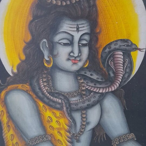 Indian Deity Shiva used, painting