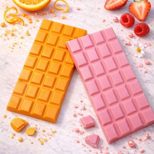 Wax Melts Set with Chocolate Bars in Two Scents and Colors