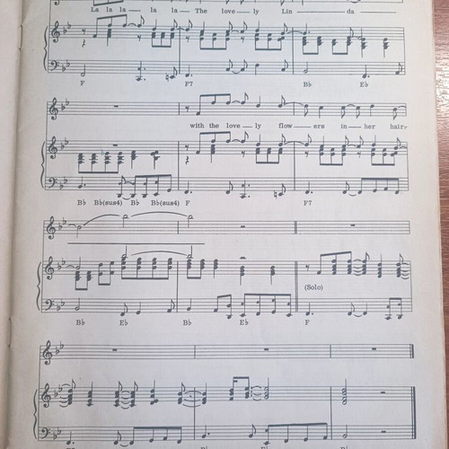 McCartney Songbook sheet music used, 1970 Northern Songs edition