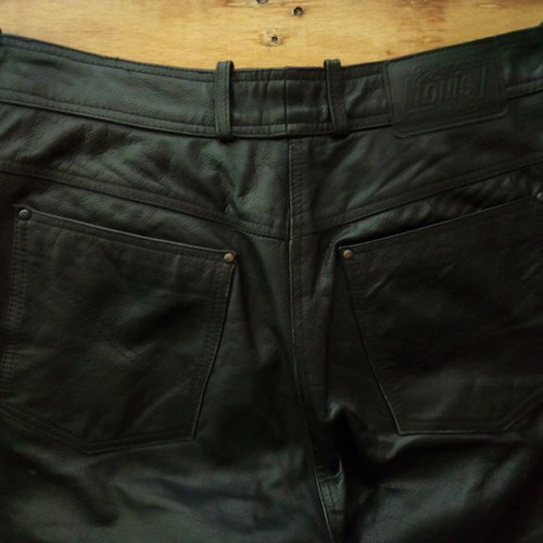 Louis leather motorcycle pants used, size 40