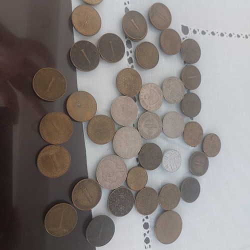 Austrian coins used, collection of ~35 Schilling and Groschen