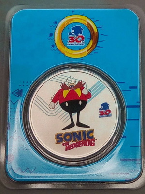 Niue 2 dollars 1 oz 30 years of Sonic Eggman 2021 blister new
