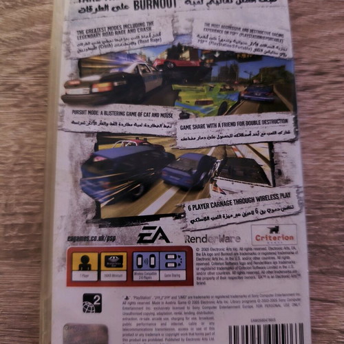 Burnout Legends and Spiderman 2 PSP bundle like new