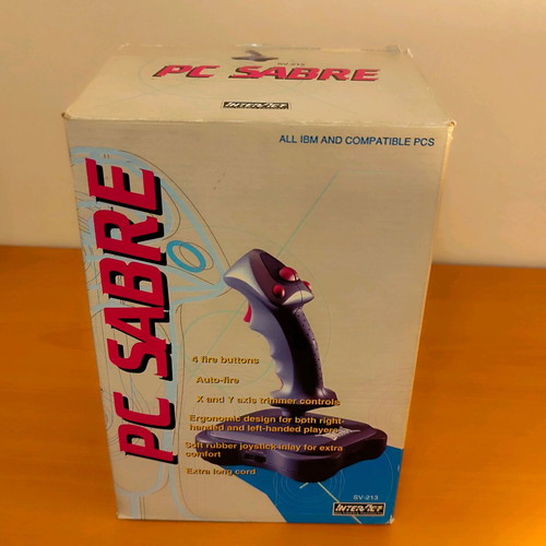 Retro Joystick InterAct PC Sabre SV-213 mint condition with box
