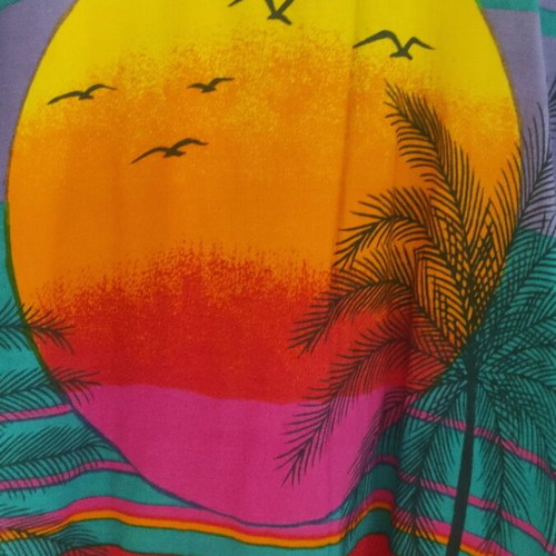 Carribbean shirt used, colorful, size L