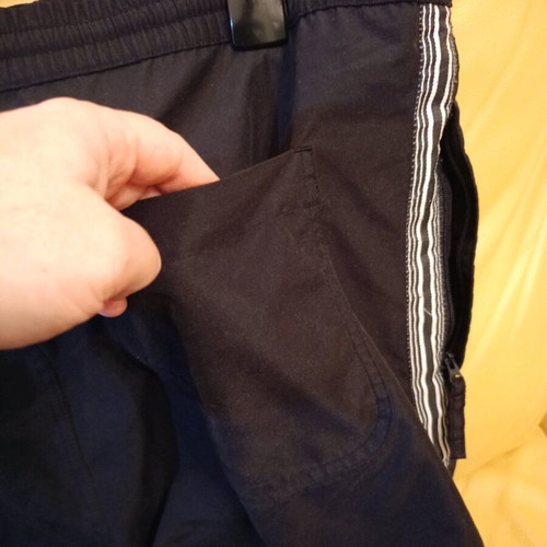 Flagship men's tracksuit pants with shorts, size 52-54, like new, black