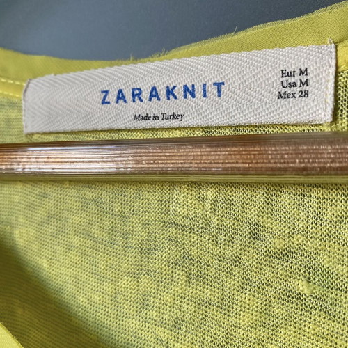Zara sleeveless women's blouse like new, yellow, size M