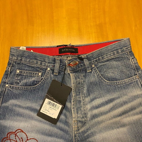 Stenia Sport Jeans new, blue and red, size XS