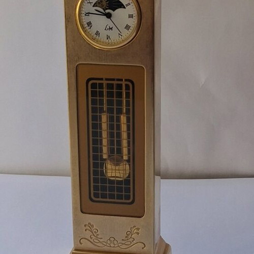 LM Louis Margux Paris quartz clock like new with day night indicator