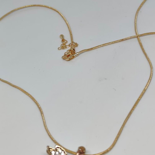 Angel pendant with chain and stones like new