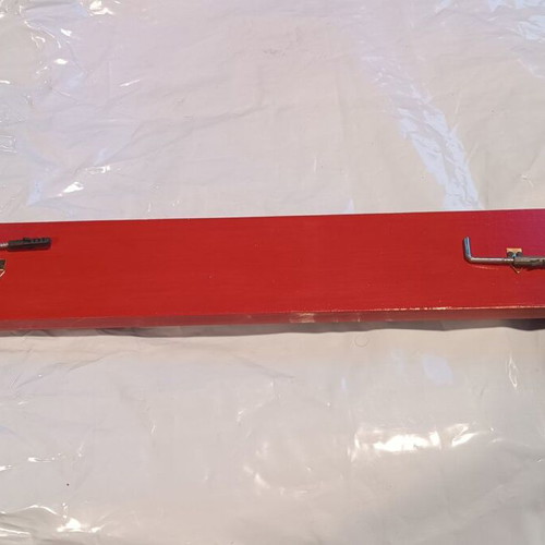 Handmade wooden coat rack 50 cm, new, with 5 double hooks