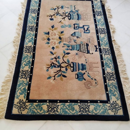 Wool rug Chinese style used with traditional patterns