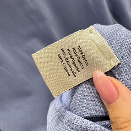 Hermes H Embroidered Buttoned Polo Shirt L Like New Turquoise