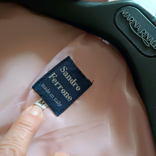 Italian Sandro Ferrone jacket new, pink, size M