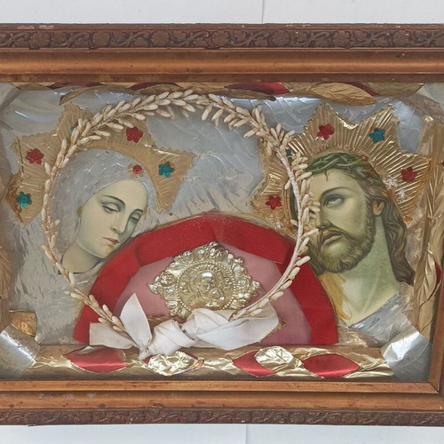 Vintage stefanochiki with Virgin Mary and Jesus used