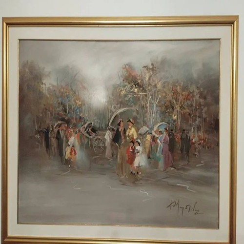Original Paintings by Fofi Mouratidou like new, set of 2