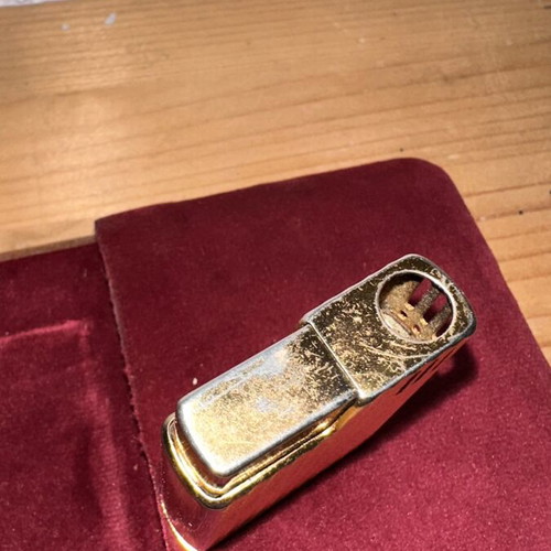 Vintage Sarome SDV gold-plated lighter with luxury case