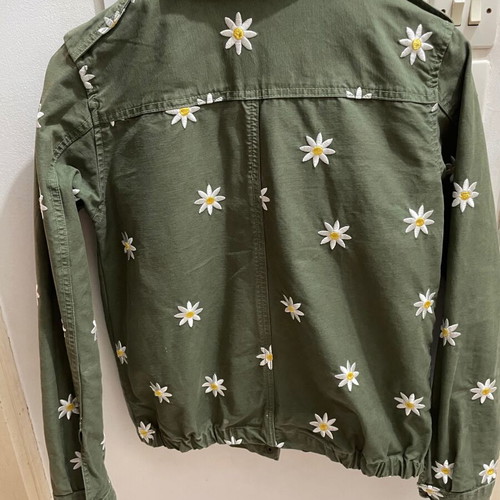 Fabienne Chapot cargo jacket with daisies, size M(S)