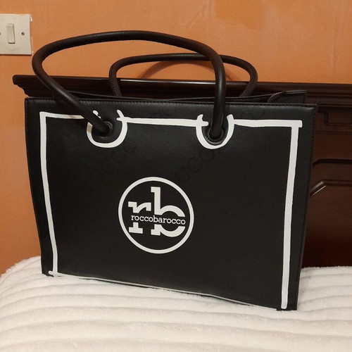 Rocco Barocco shoulder bag like new, large, black