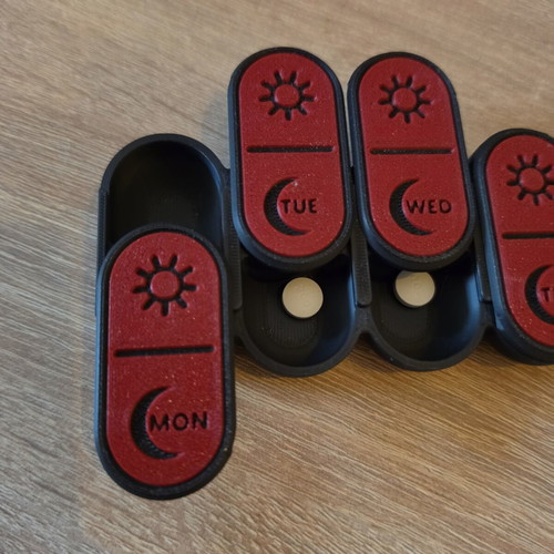 Pill box 7 days morning and night new