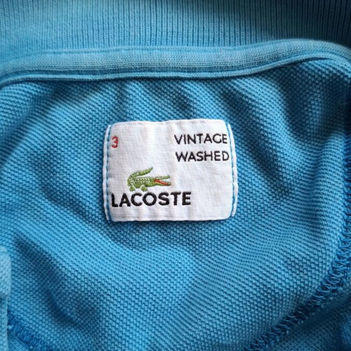 Lacoste vintage polo size M blue like new