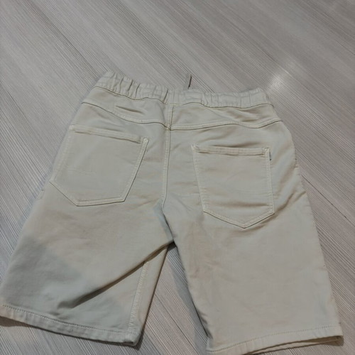 Short jogger pants like new, size L, white and beige