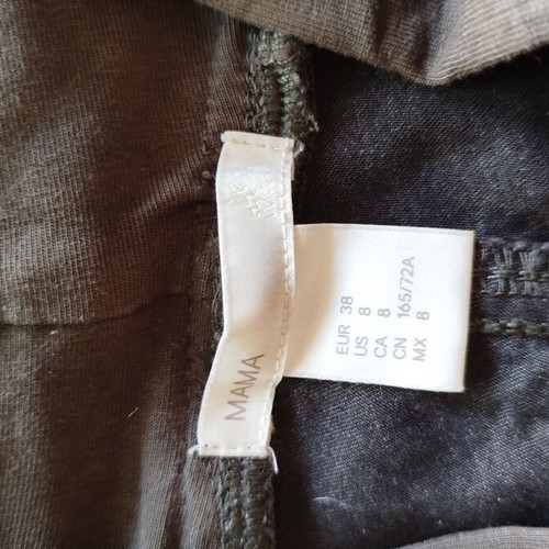 H&M maternity pants brown-grey, elastic